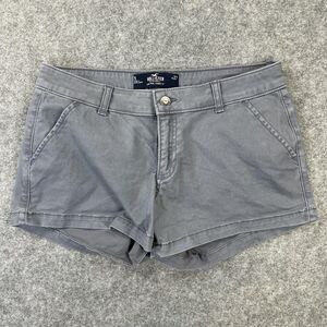 Hollister Shorts Womens 5 W27 Gray Low Rise 3" Chino Casual Summer Walking